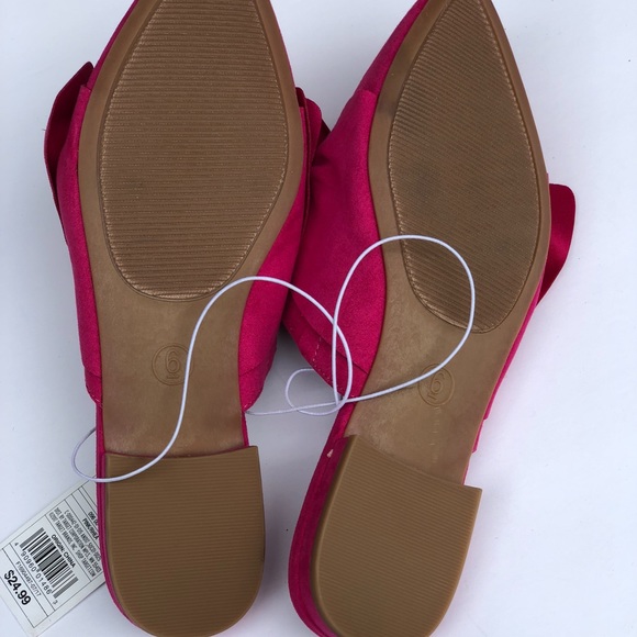 Pink Mules with Bow A New Day Rhea A New Day - Picture 8 of 8